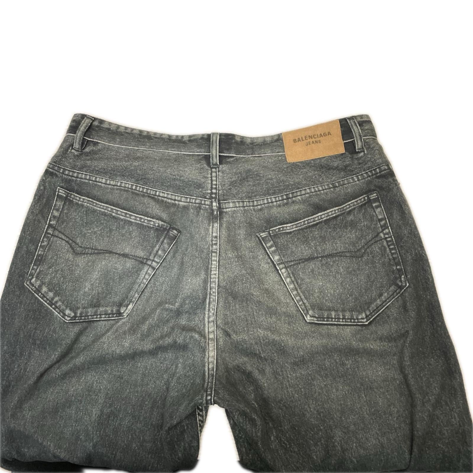 BALENCIAGA デニム トロンプルイユ パンツ 751503 TOL99 M