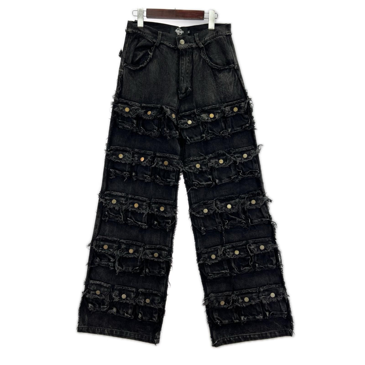 デニムパンツ NO FAITH STUDIOS NUBIAN 64POCKET PANTS XS 黒 ブラック