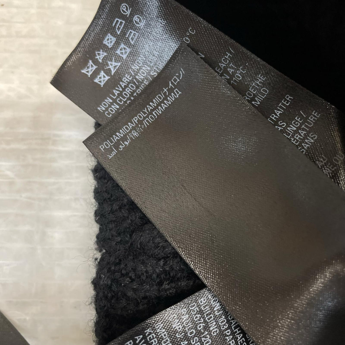 BALENCIAGA ブラックロゴ ジャガード ビーニー フリー
