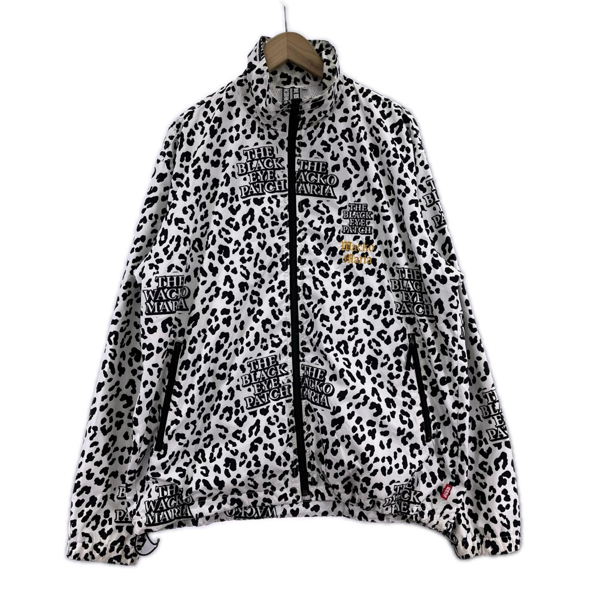 ジャケット WACKO MARIA×BLACK EYE PATCH LEOPARD TRACK JACKET M 白×黒 M