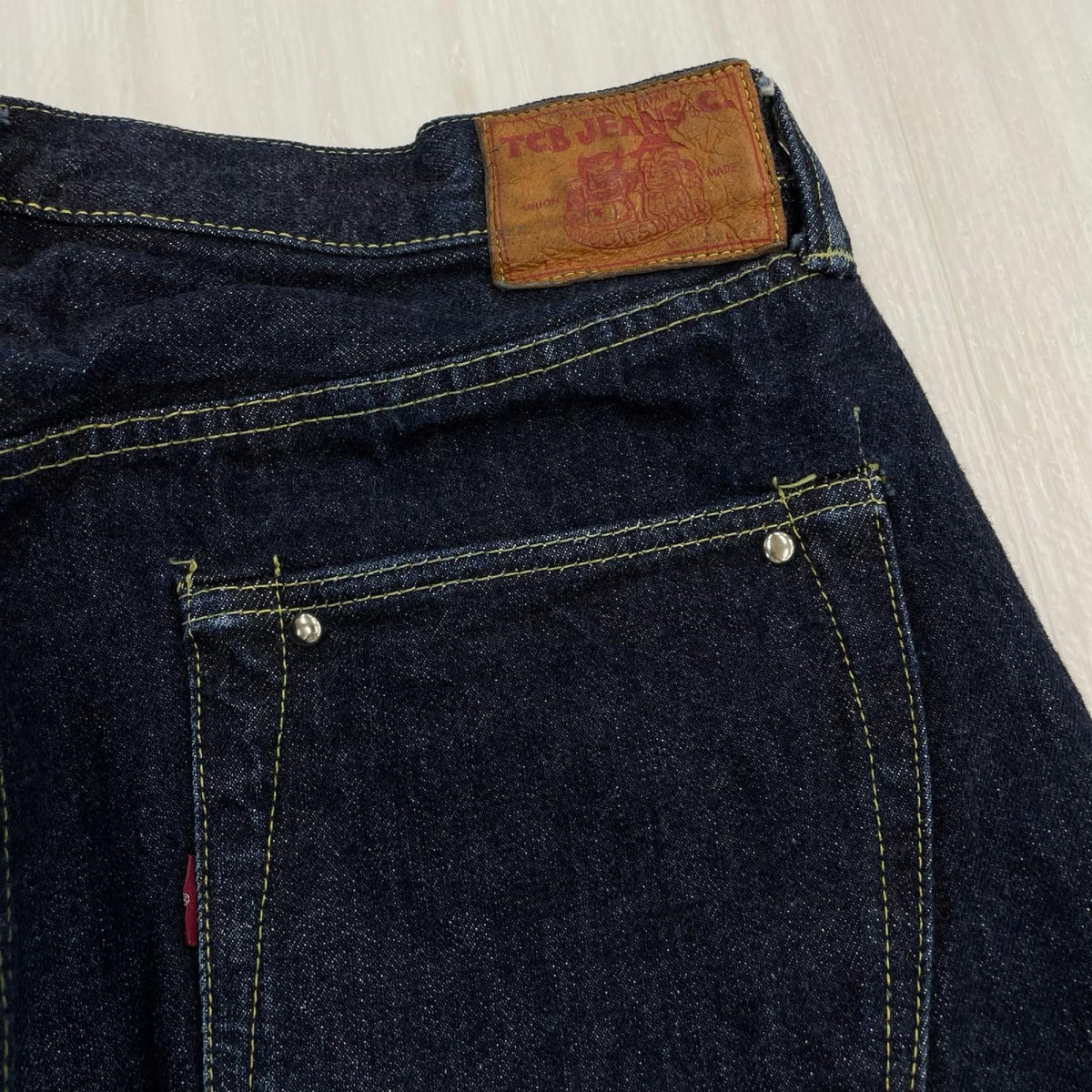 デニムパンツ TCB JEANS S40s 大戦モデル バクポケスタッズ デニムパンツ インディゴ