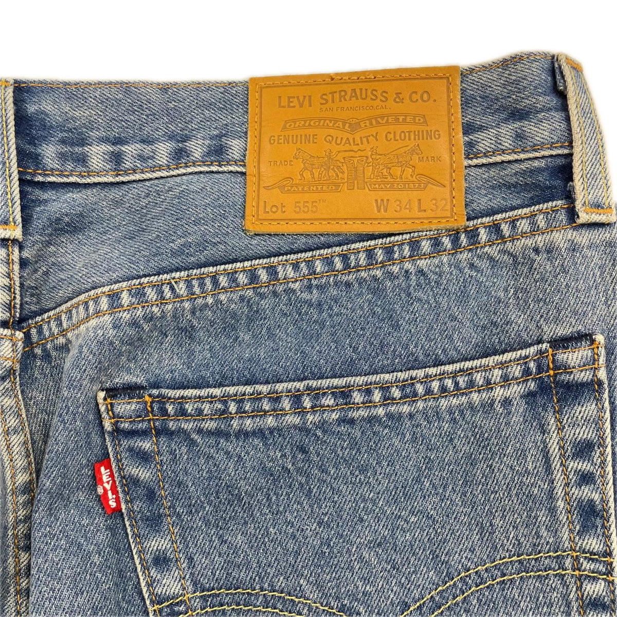 デニムパンツ Levi's PREMIUM 555 リラックスストレート デニムパンツ W34L32