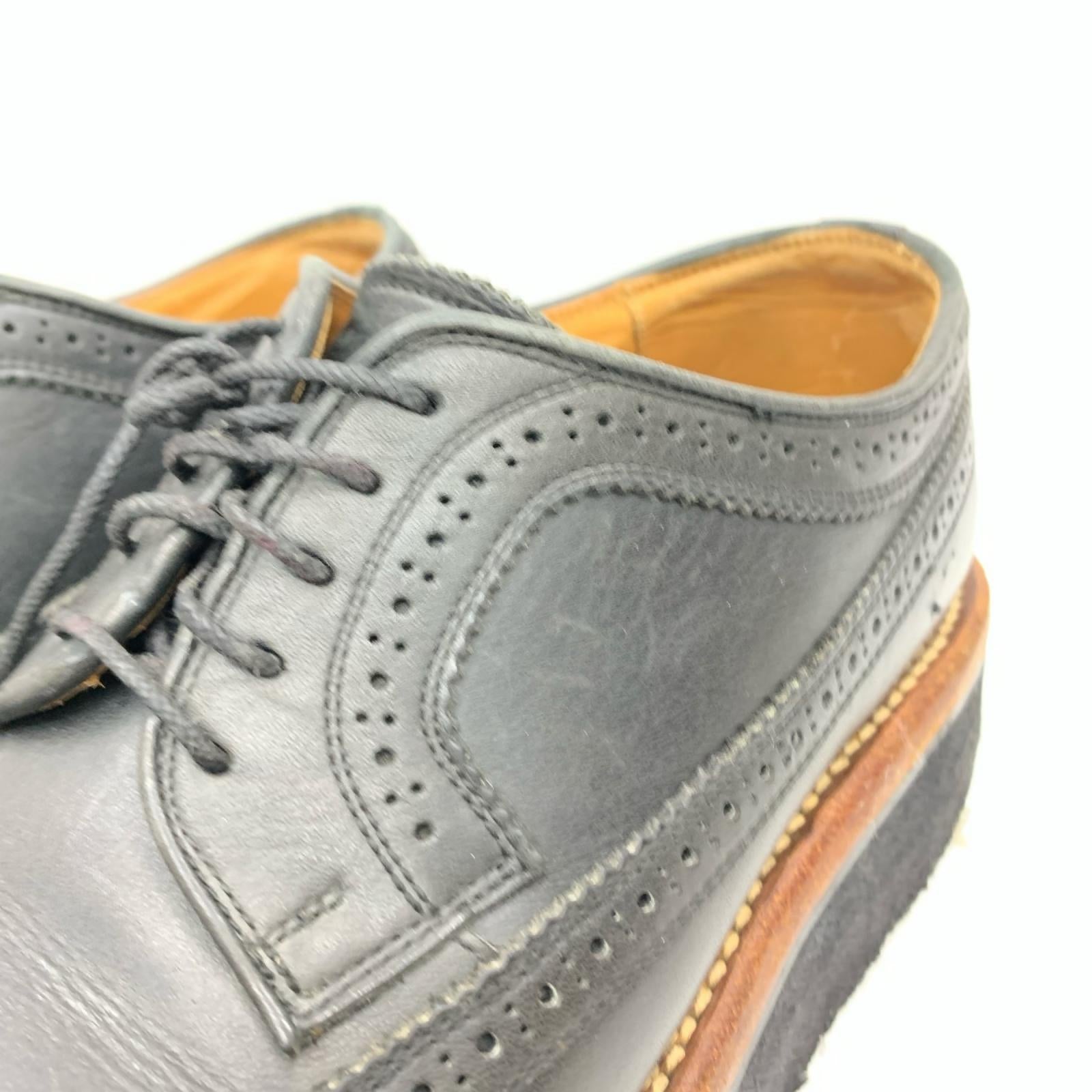 シューズ MENDELL ウィングチップ BLK (8)