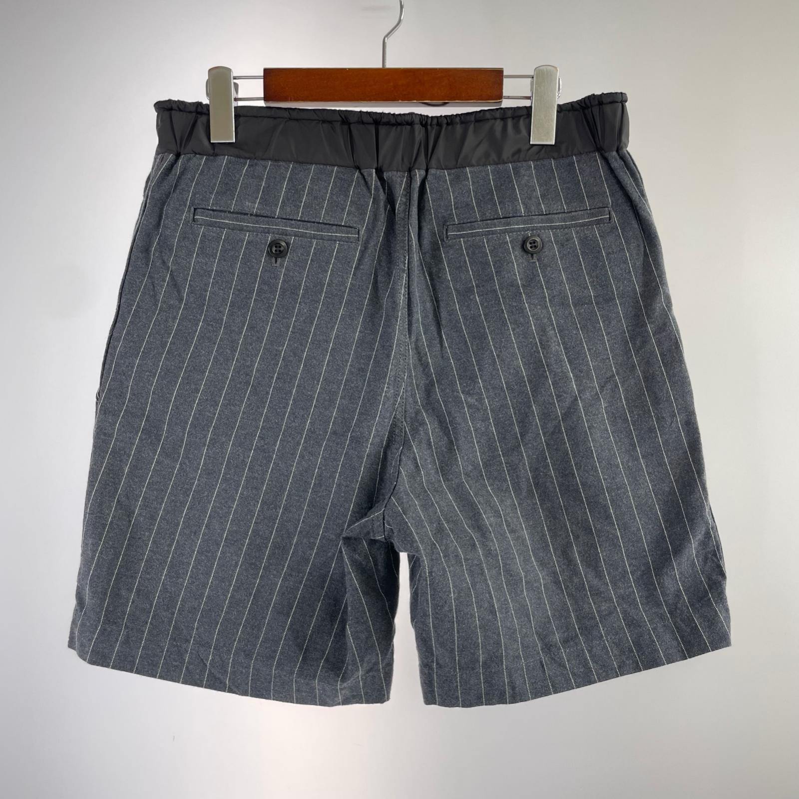 ショートパンツ 15SS ストライプショートパンツ GRY (2) 2 グレー