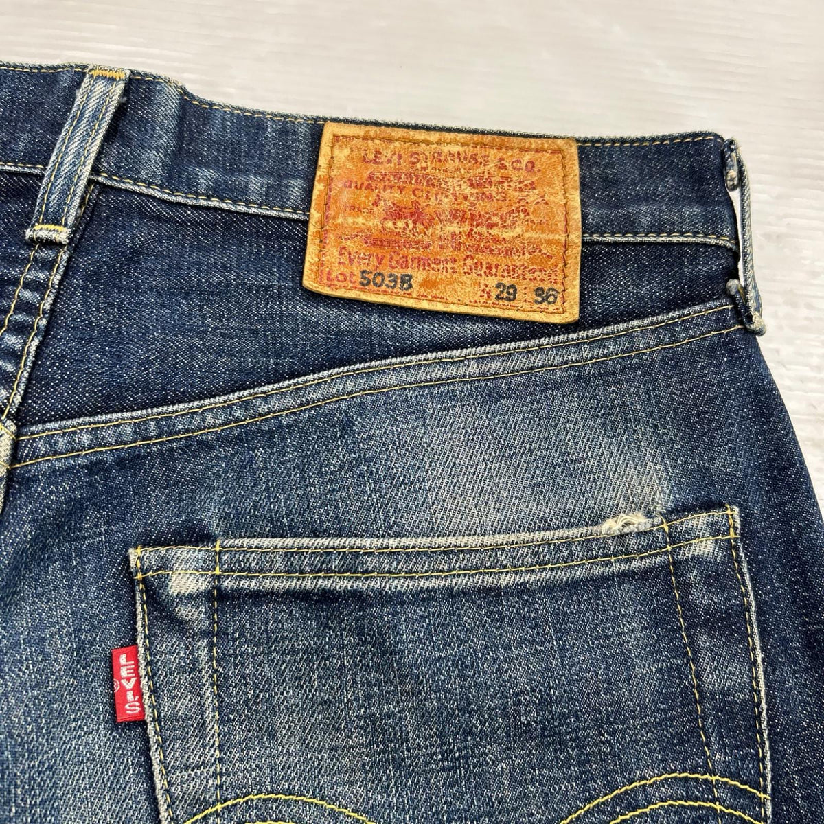デニムパンツ 503BXX 日本製 復刻 ボタン裏J22 29 ネイビー