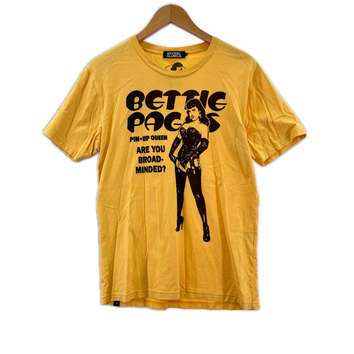 半袖Tシャツ BETTIE PAGE Tee YEL SIZES S イエロー