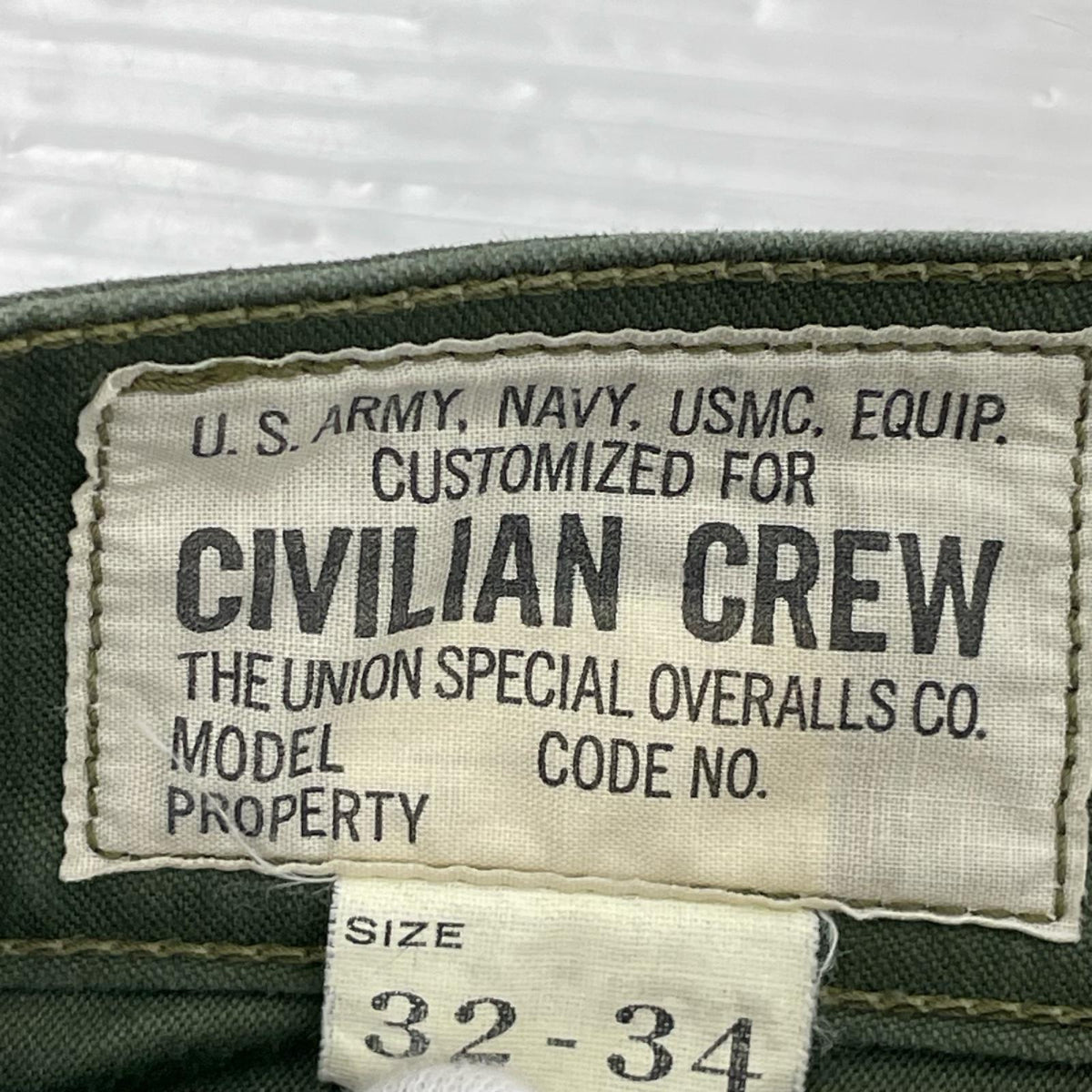 パンツ COMBAT UTILITY TROUSER カーキ 32-34 グリーン