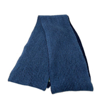 その他アクセサリー イタリア製 ウール マフラー 青 ブルー