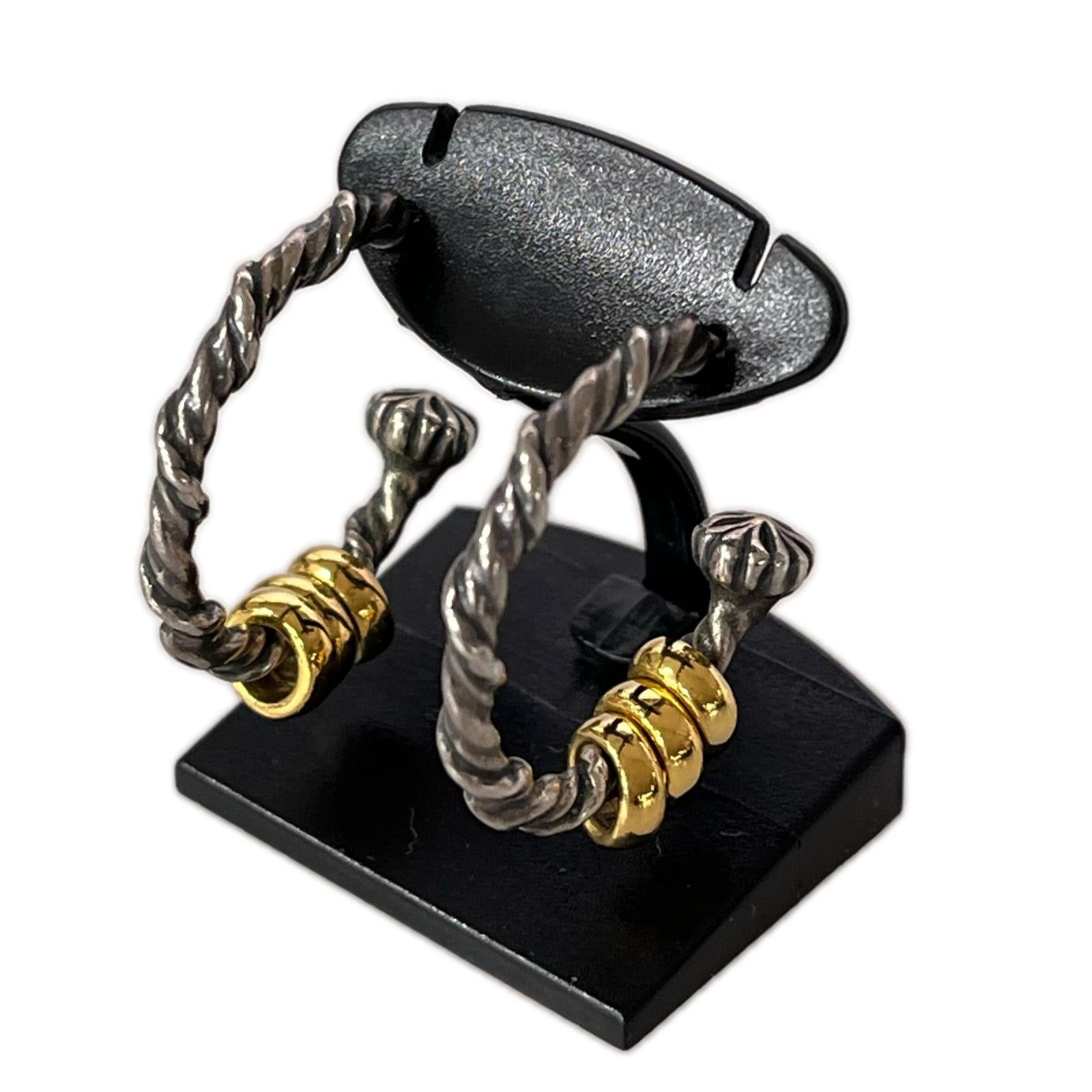 その他アクセサリー ツイストフープピアス シルバー