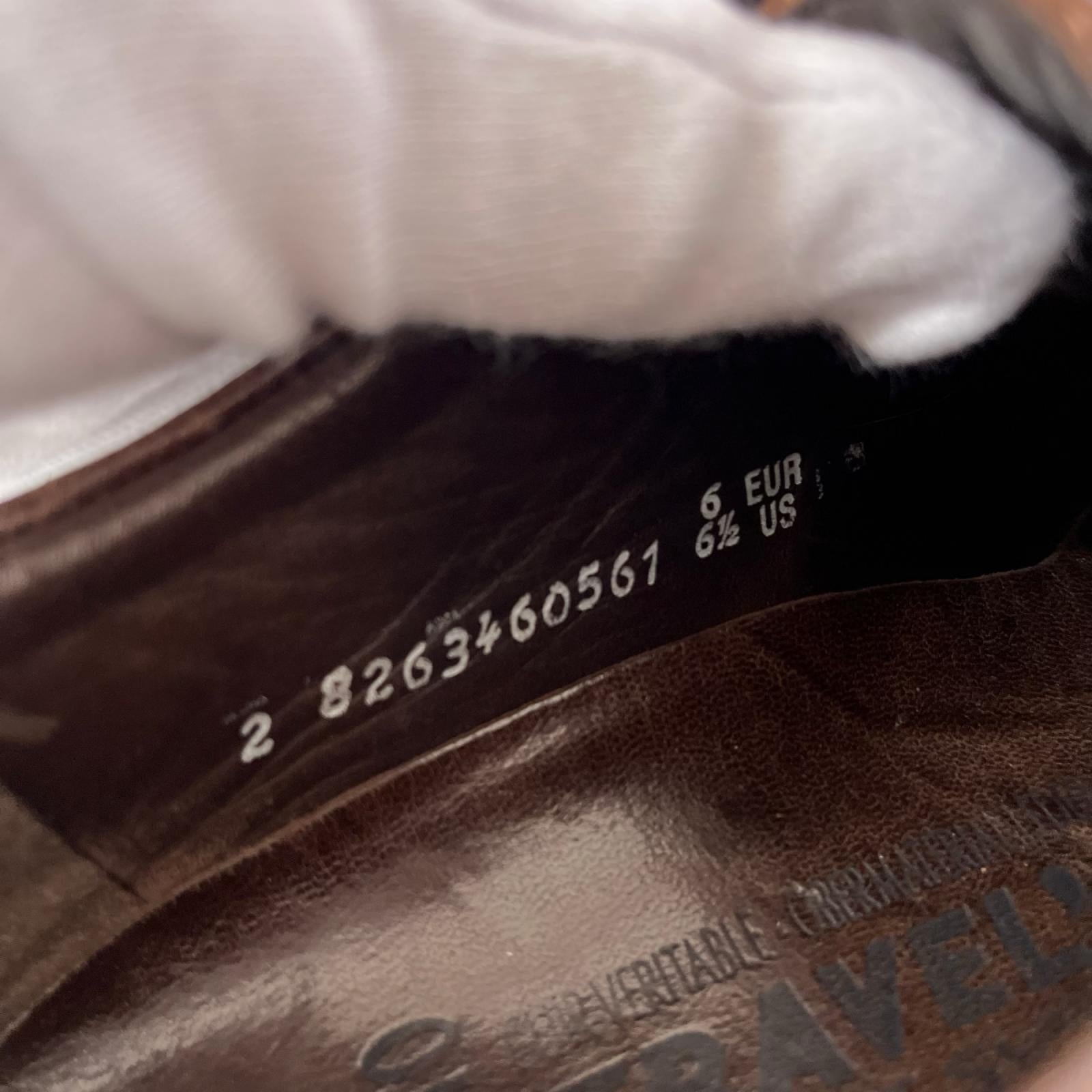 スニーカー MEPHISTO レザーコンフォートシューズEUR6 ブラウン