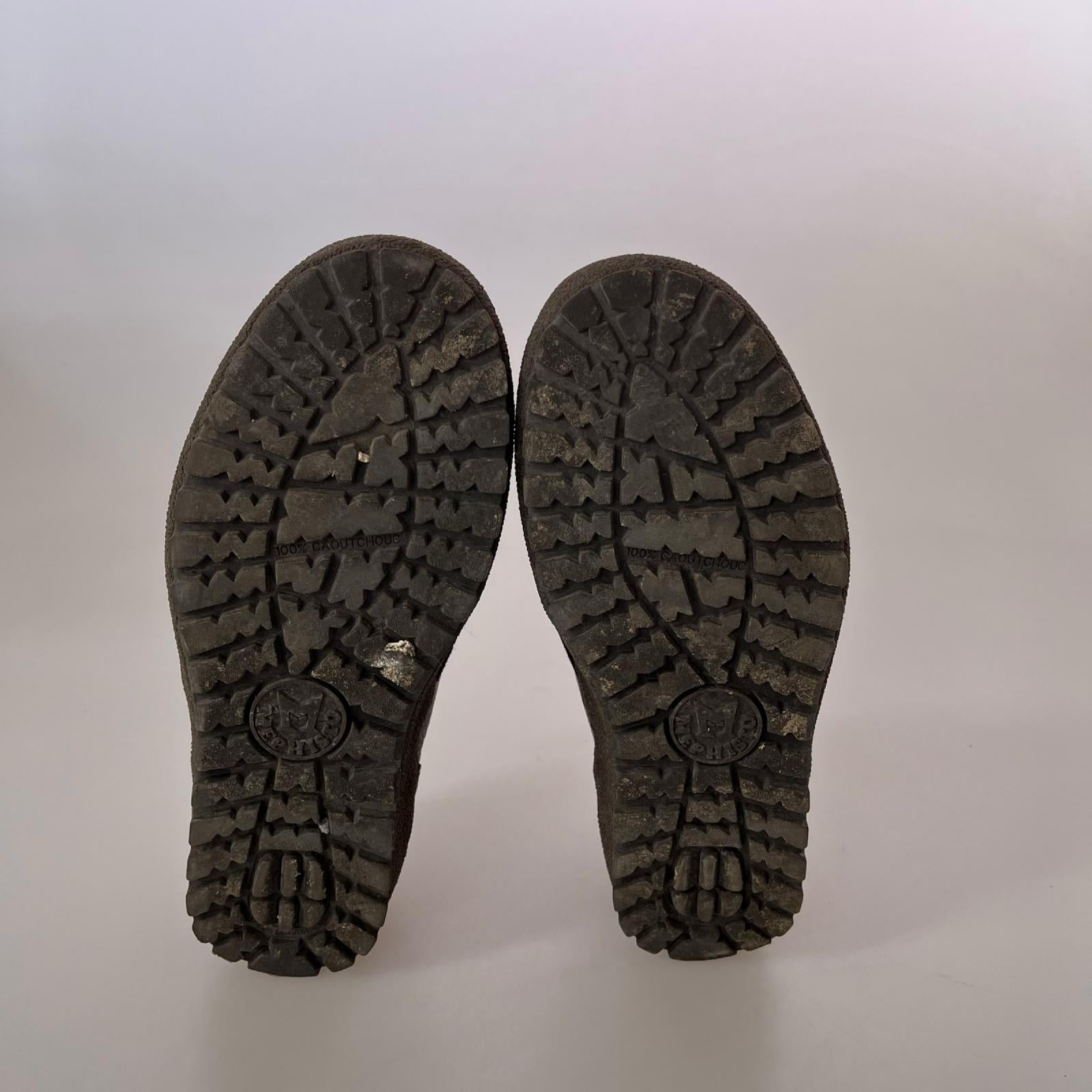 スニーカー MEPHISTO レザーコンフォートシューズEUR6 ブラウン