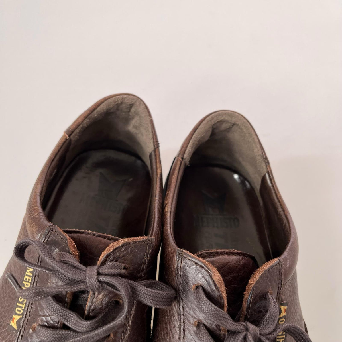 スニーカー MEPHISTO レザーコンフォートシューズEUR6 ブラウン