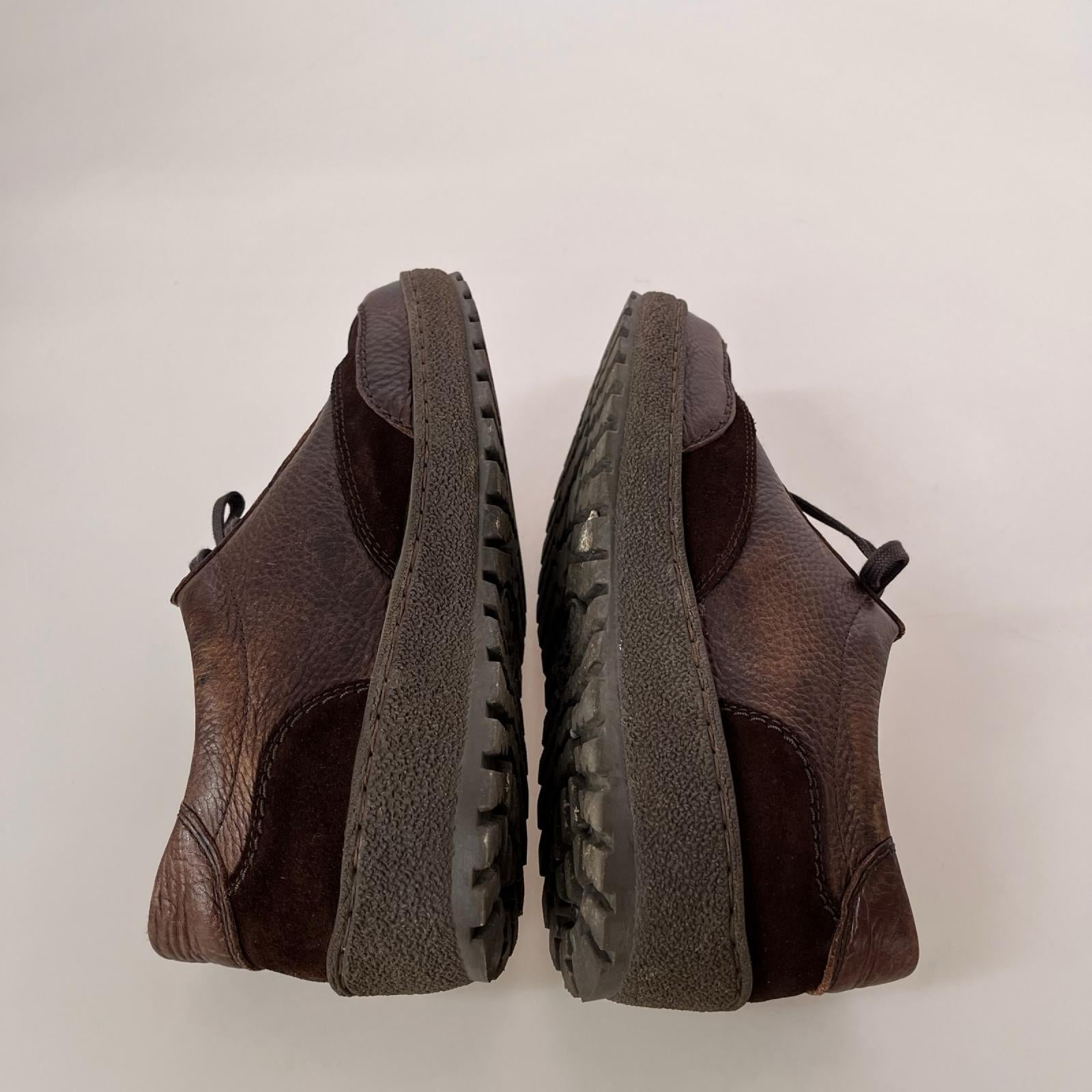 スニーカー MEPHISTO レザーコンフォートシューズEUR6 ブラウン