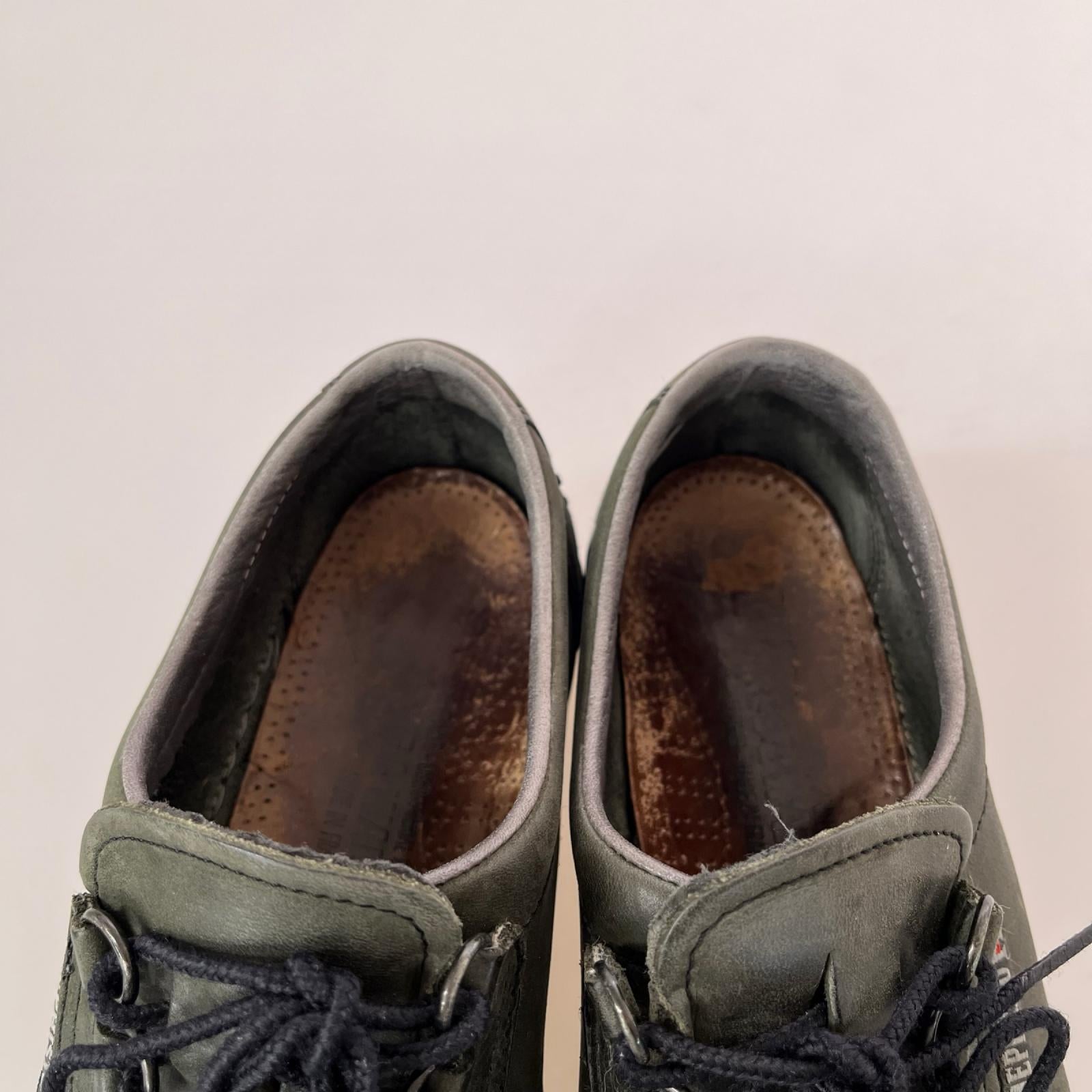 スニーカー MEPHISTO レザーシューズ グリーン グリーン