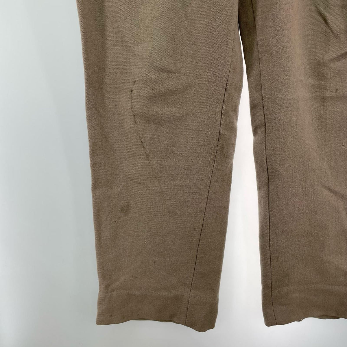パンツ 50s ウールギャバジンパンツ 約32インチ グレージュ