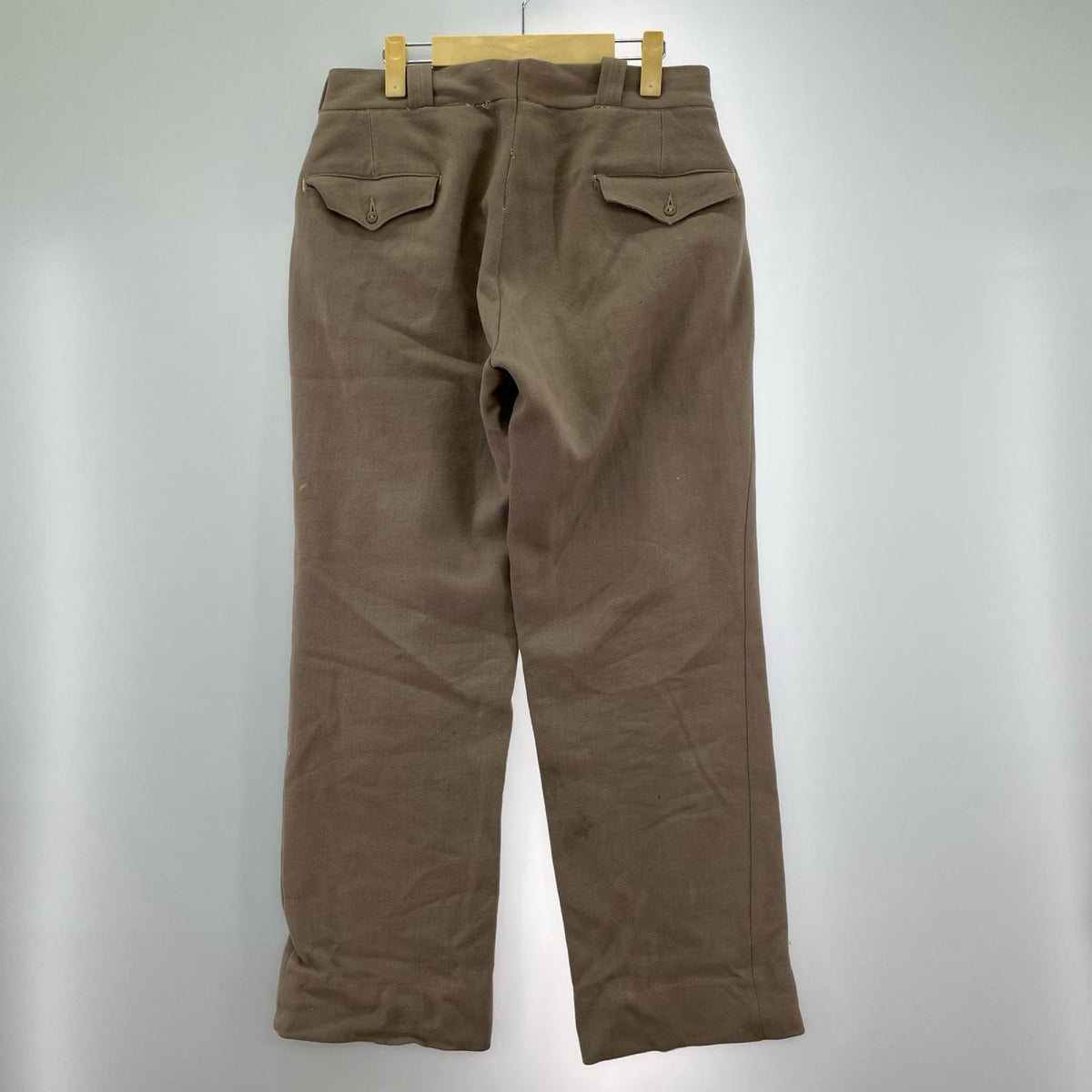 パンツ 50s ウールギャバジンパンツ 約32インチ グレージュ