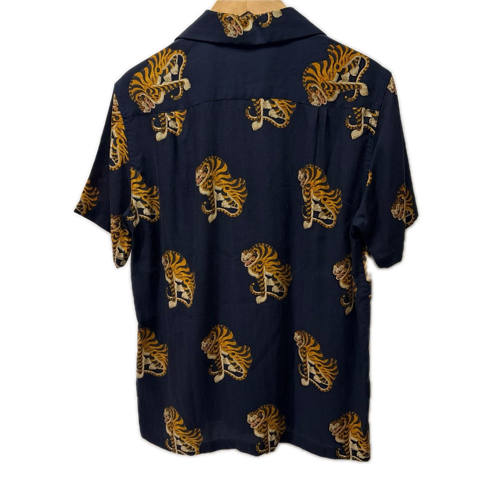 半袖シャツ 17SS TIGER S/S HAWAIIAN SHIRT M ネイビー