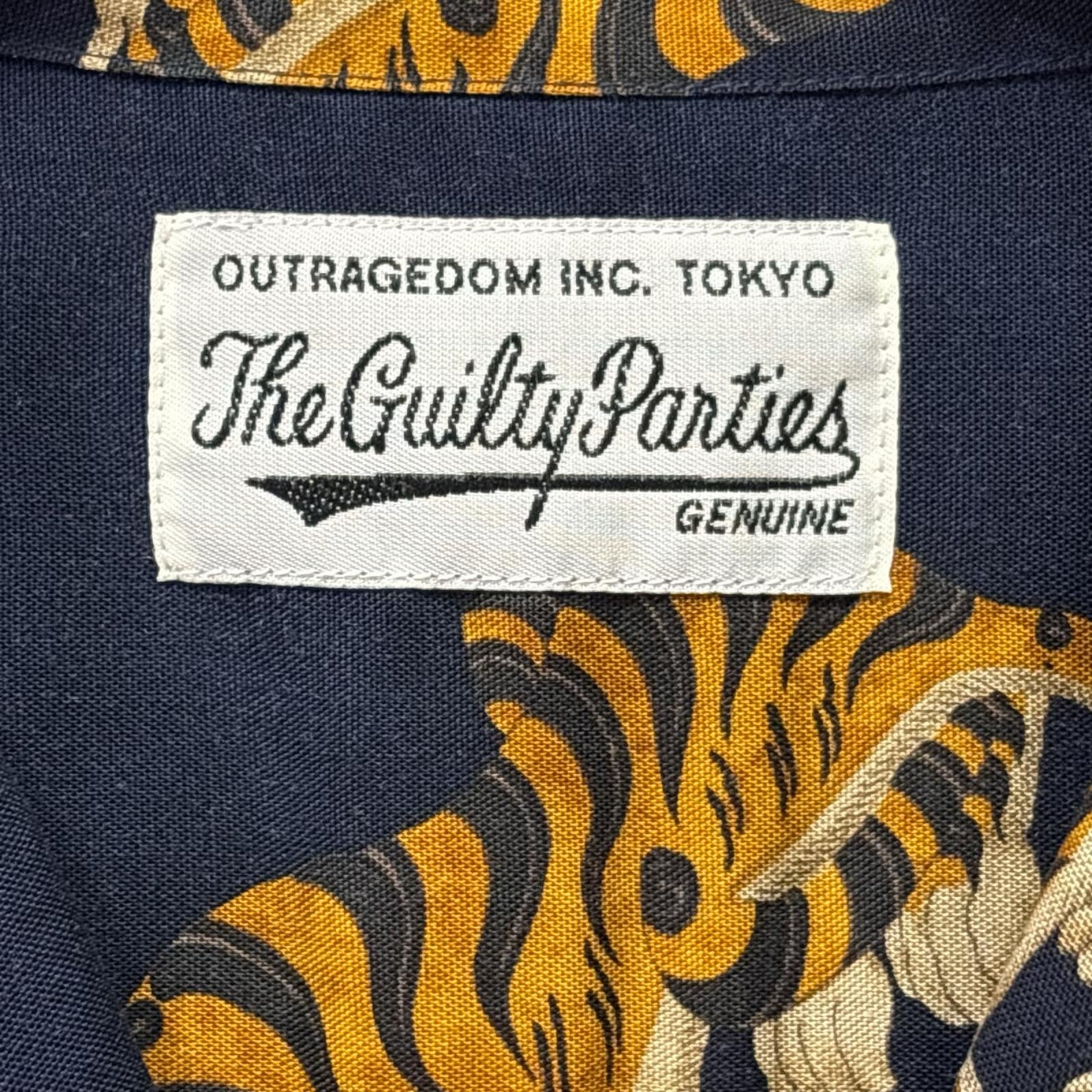 半袖シャツ 17SS TIGER S/S HAWAIIAN SHIRT M ネイビー