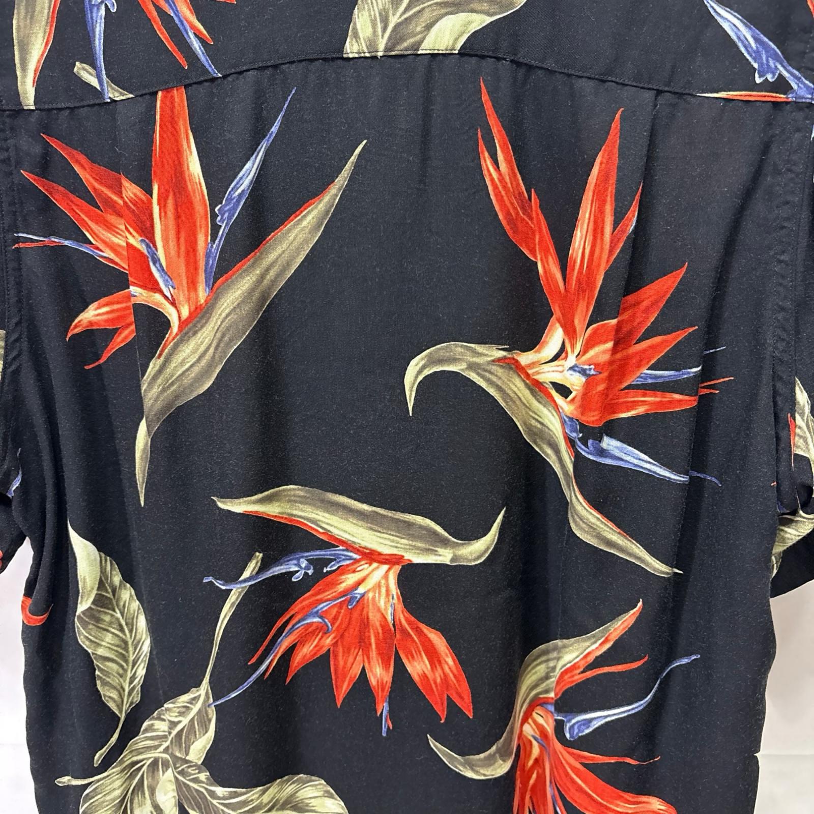 半袖シャツ 18SS BIRD OF PARADISE S/S HAWAIIAN SHIRT SS ブラック