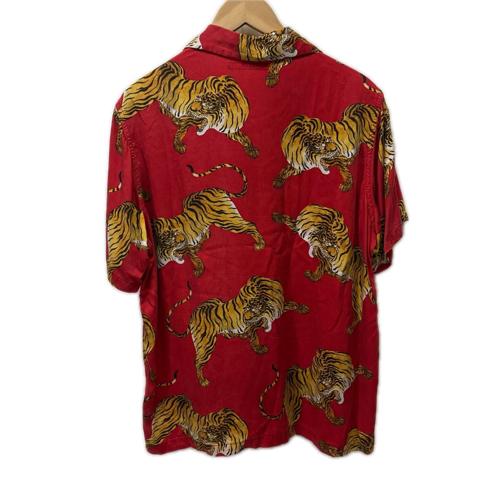 半袖シャツ 19SS TIGER S/S HAWAIIAN SHIRT 1 レッド