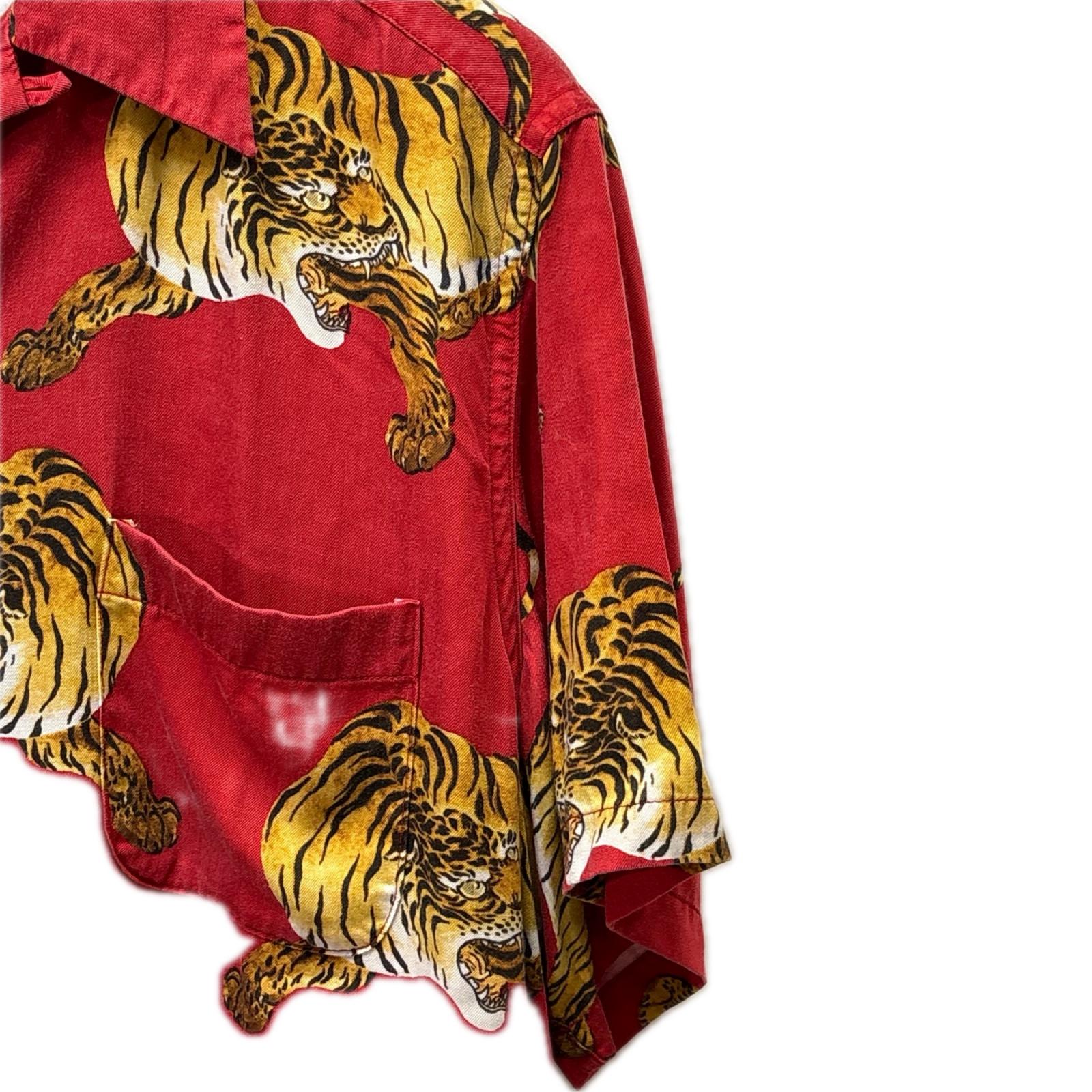 半袖シャツ 19SS TIGER S/S HAWAIIAN SHIRT 1 レッド