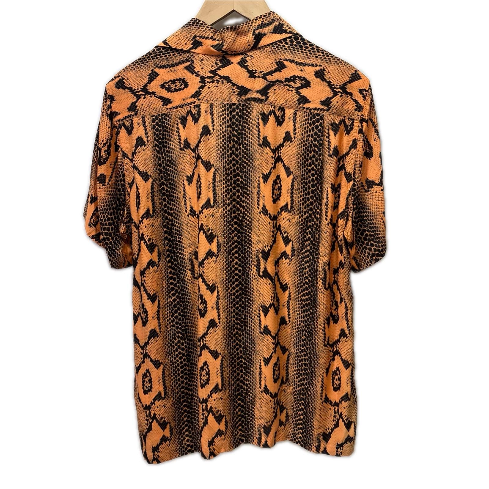 半袖シャツ 20SS PYTHON S/S HAWAIIAN SHIRT S オレンジ