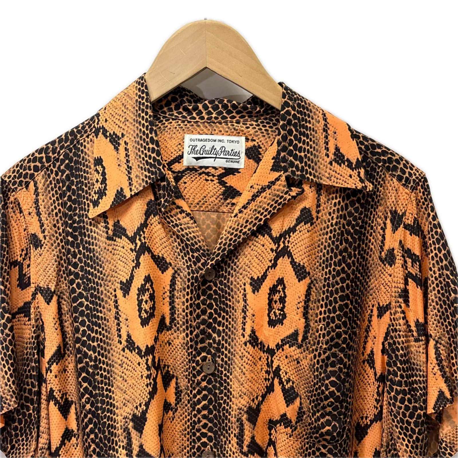 半袖シャツ 20SS PYTHON S/S HAWAIIAN SHIRT S オレンジ