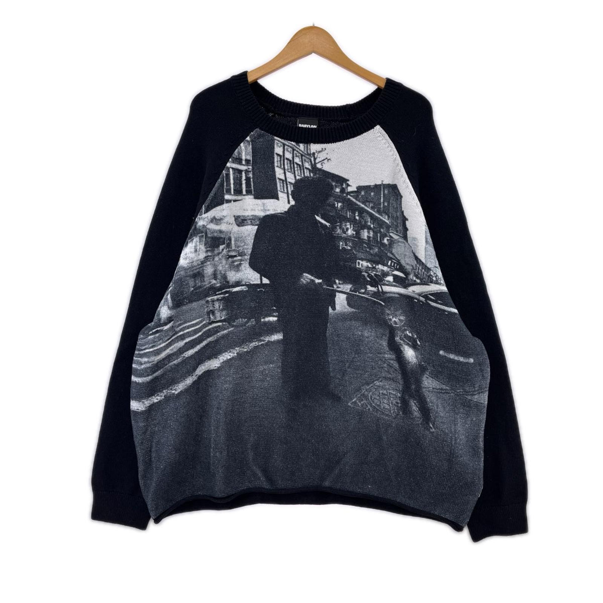 ニット Raglan Sweater ブラック