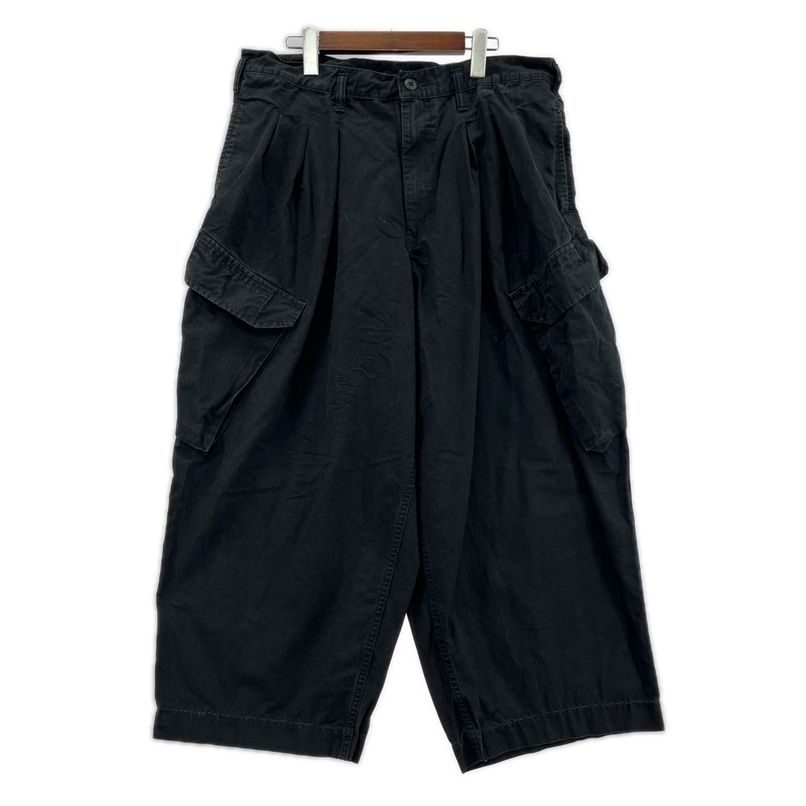 パンツ RIPSTOP 12TUCK PANTS/2/HX-P72-041-1-02 2 ブラック