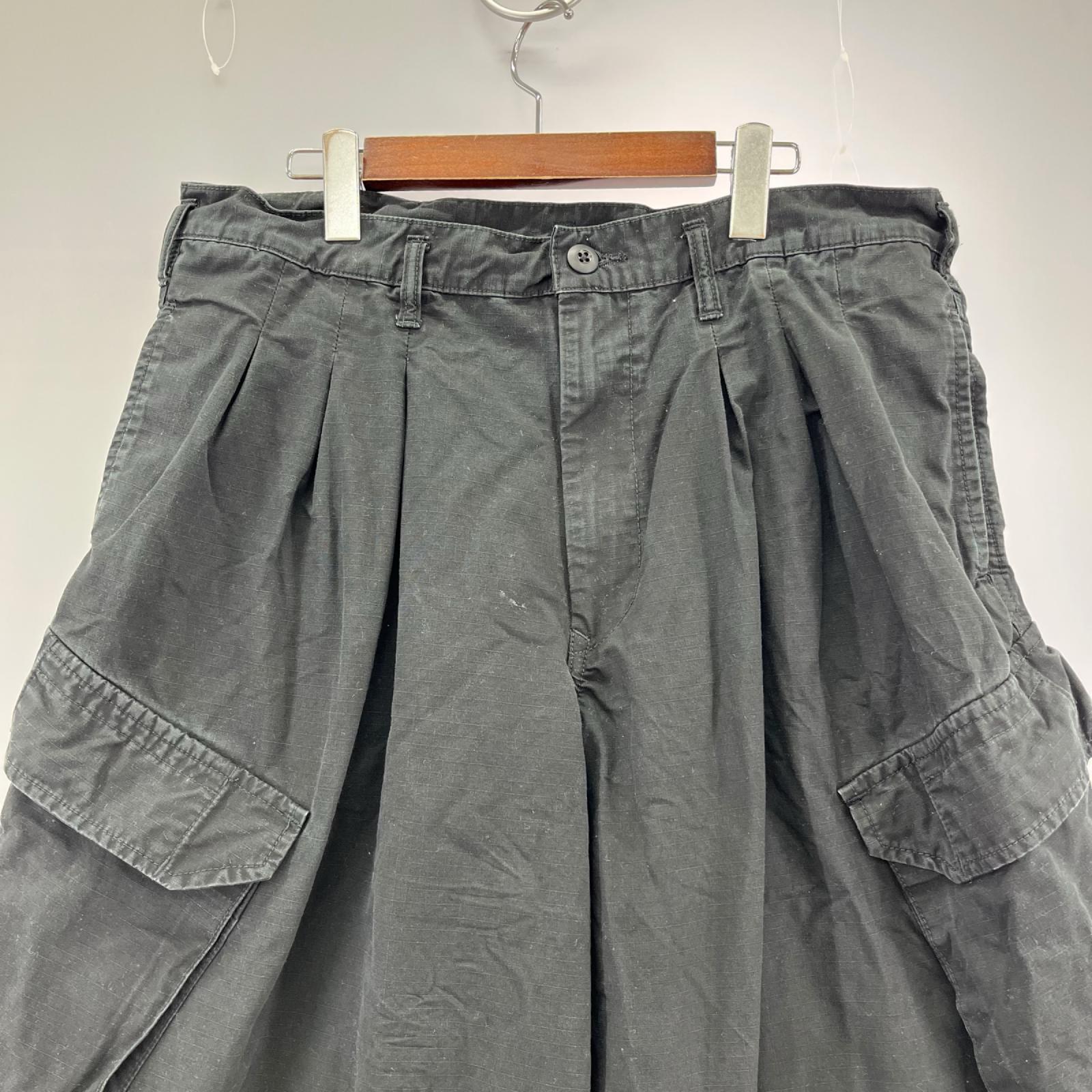 パンツ RIPSTOP 12TUCK PANTS/2/HX-P72-041-1-02 2 ブラック