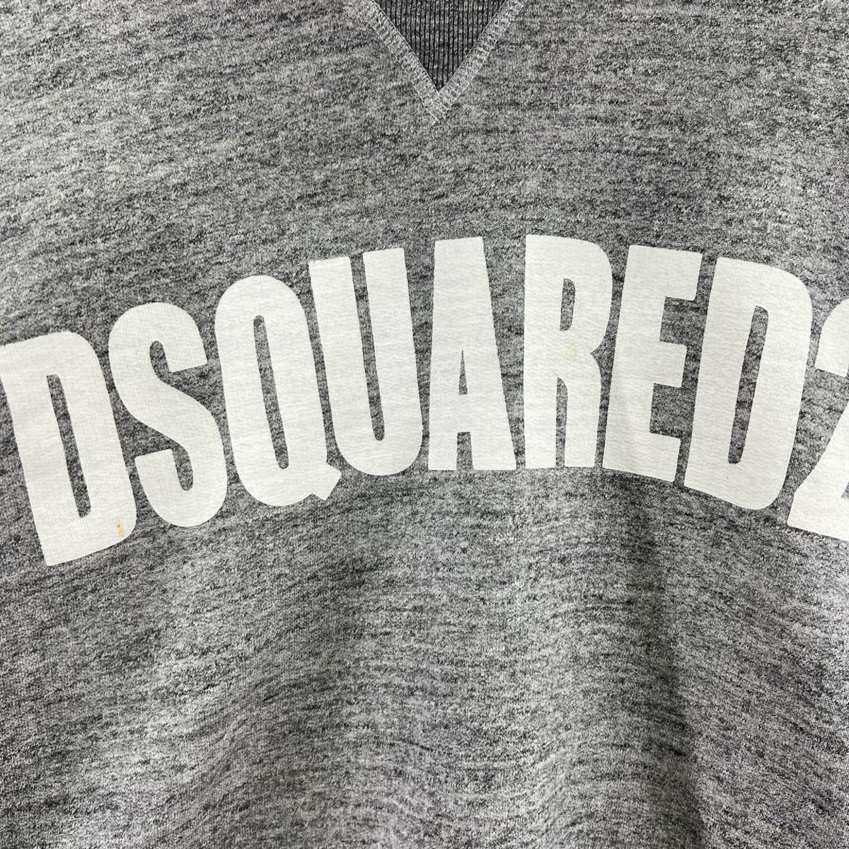パーカー DSQUARED2 ロゴプリント 前Vパーカー S グレー S グレー