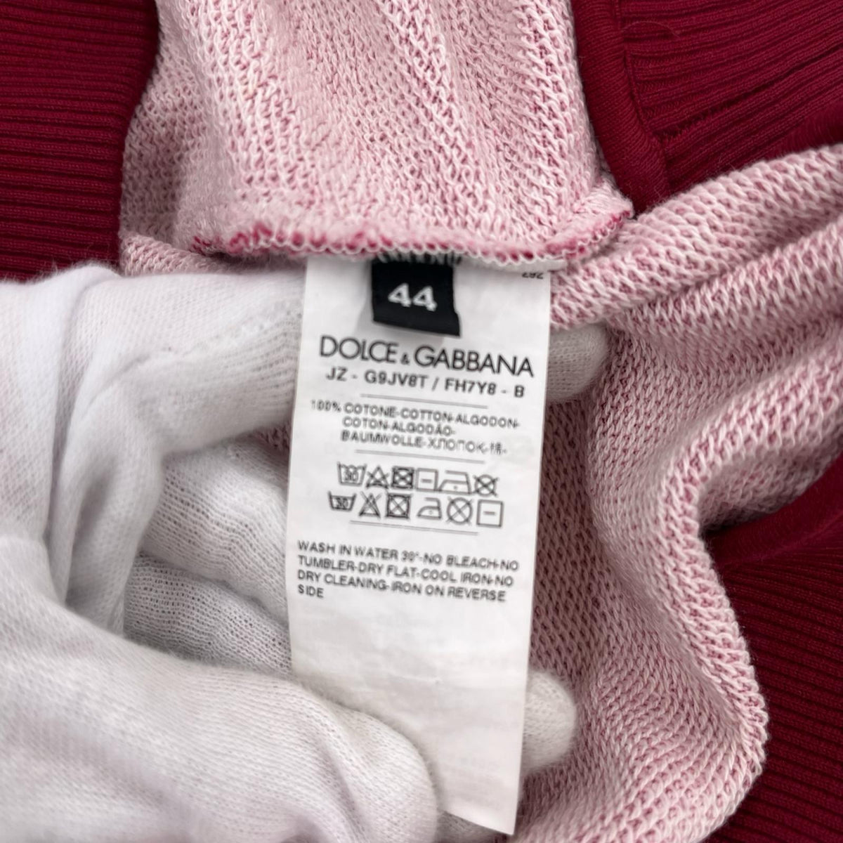 スウェット DOLCE&GABBANA クラウンプリントスウェット 44 赤 44 レッド