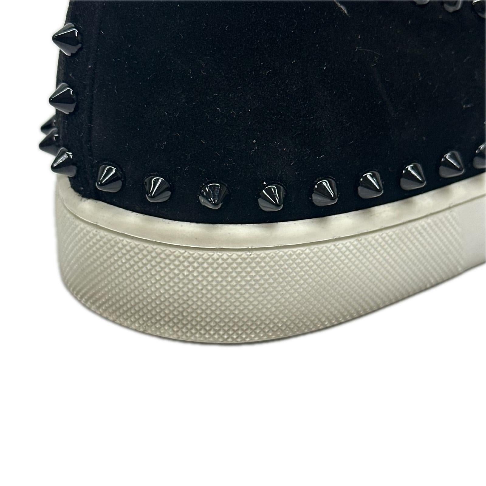 C.Louboutin スタッズ ローラーボート スリッポン 黒 42