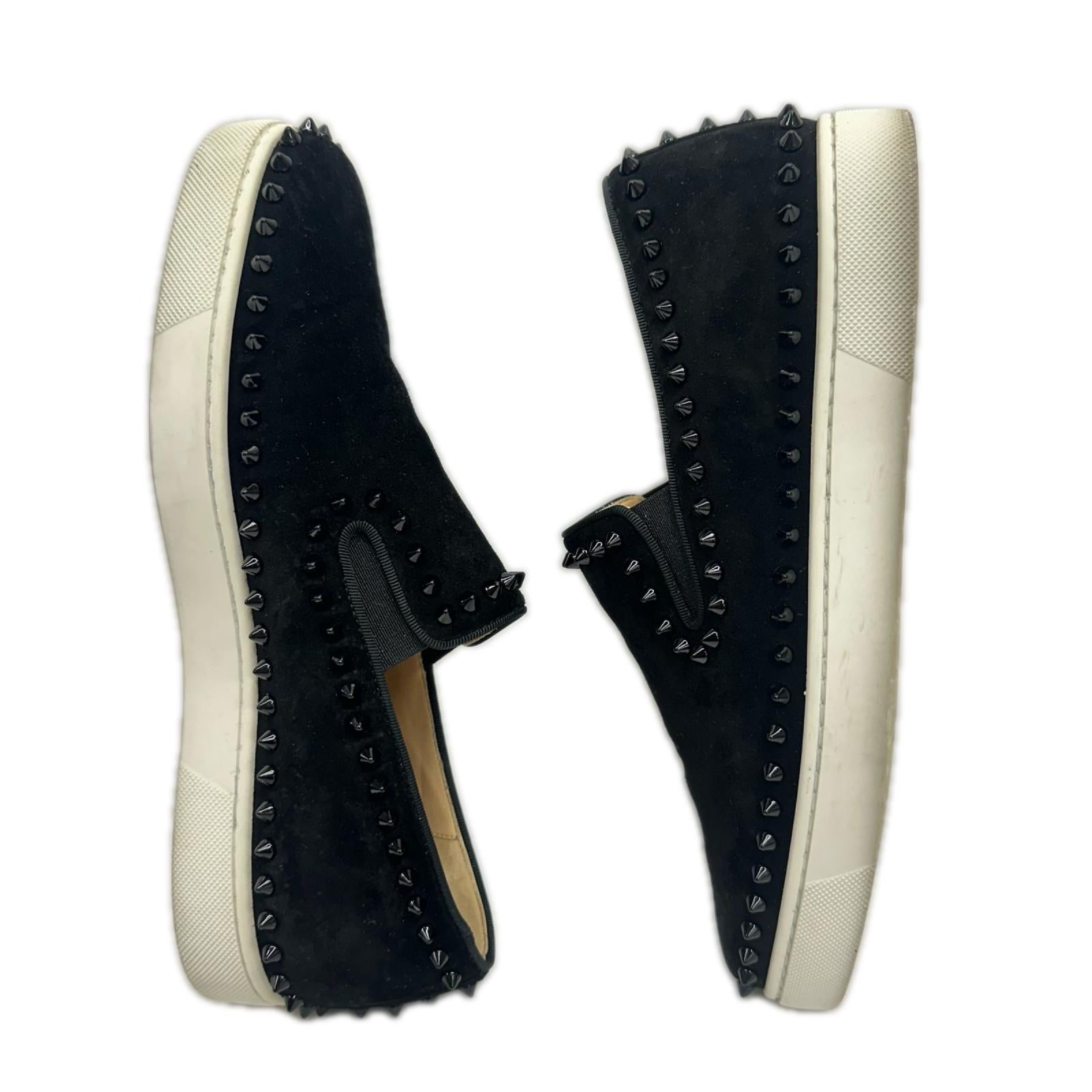 C.Louboutin スタッズ ローラーボート スリッポン 黒 42