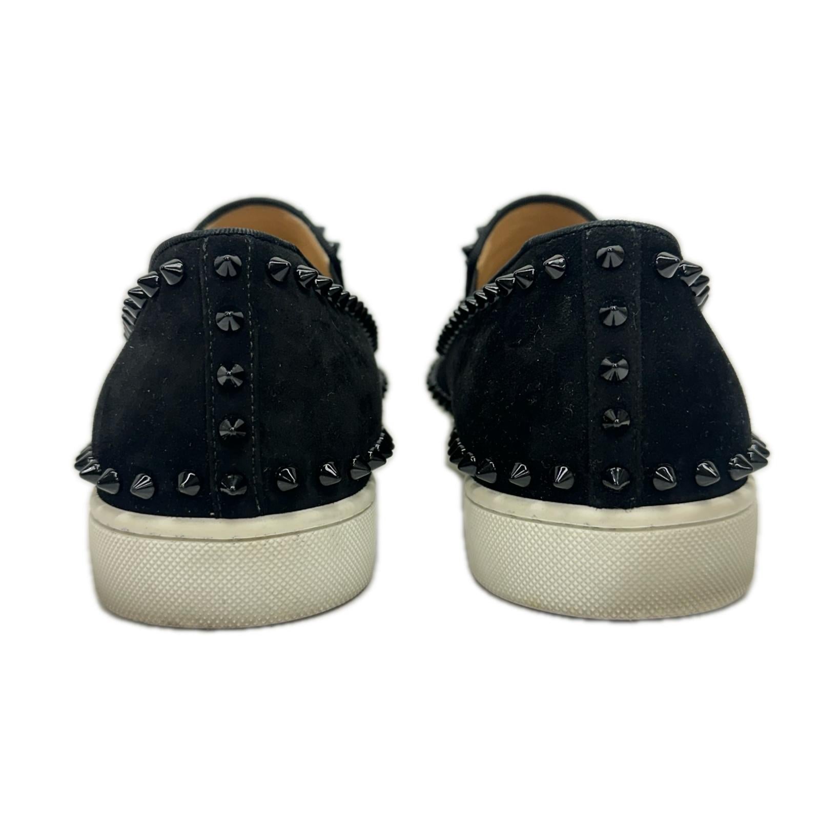 C.Louboutin スタッズ ローラーボート スリッポン 黒 42