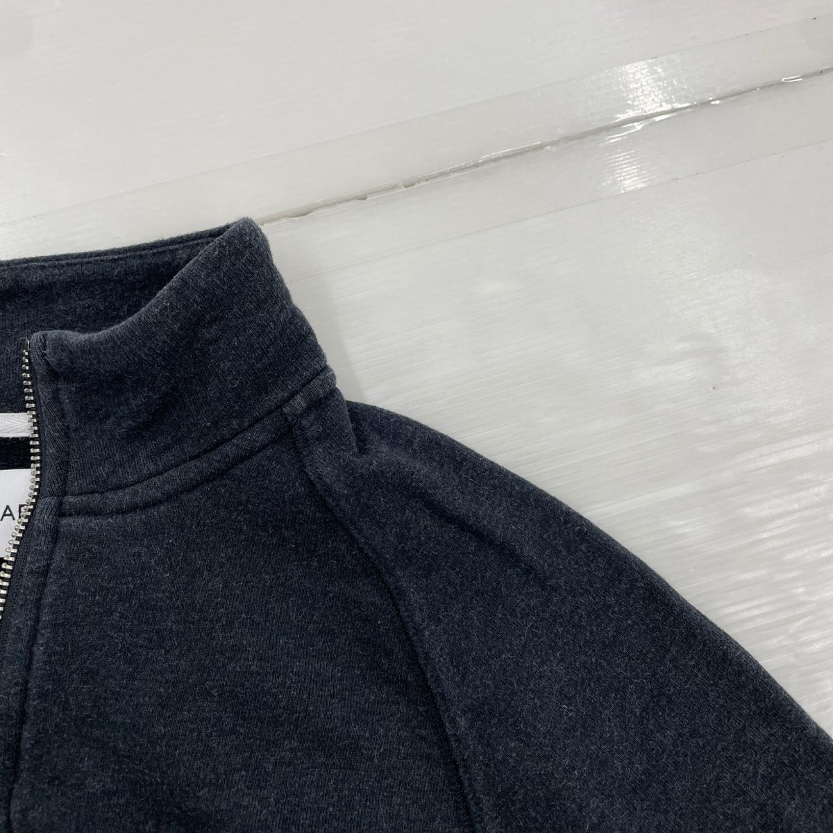 スウェット FARAH ハーフジップ 黒 S ブラック