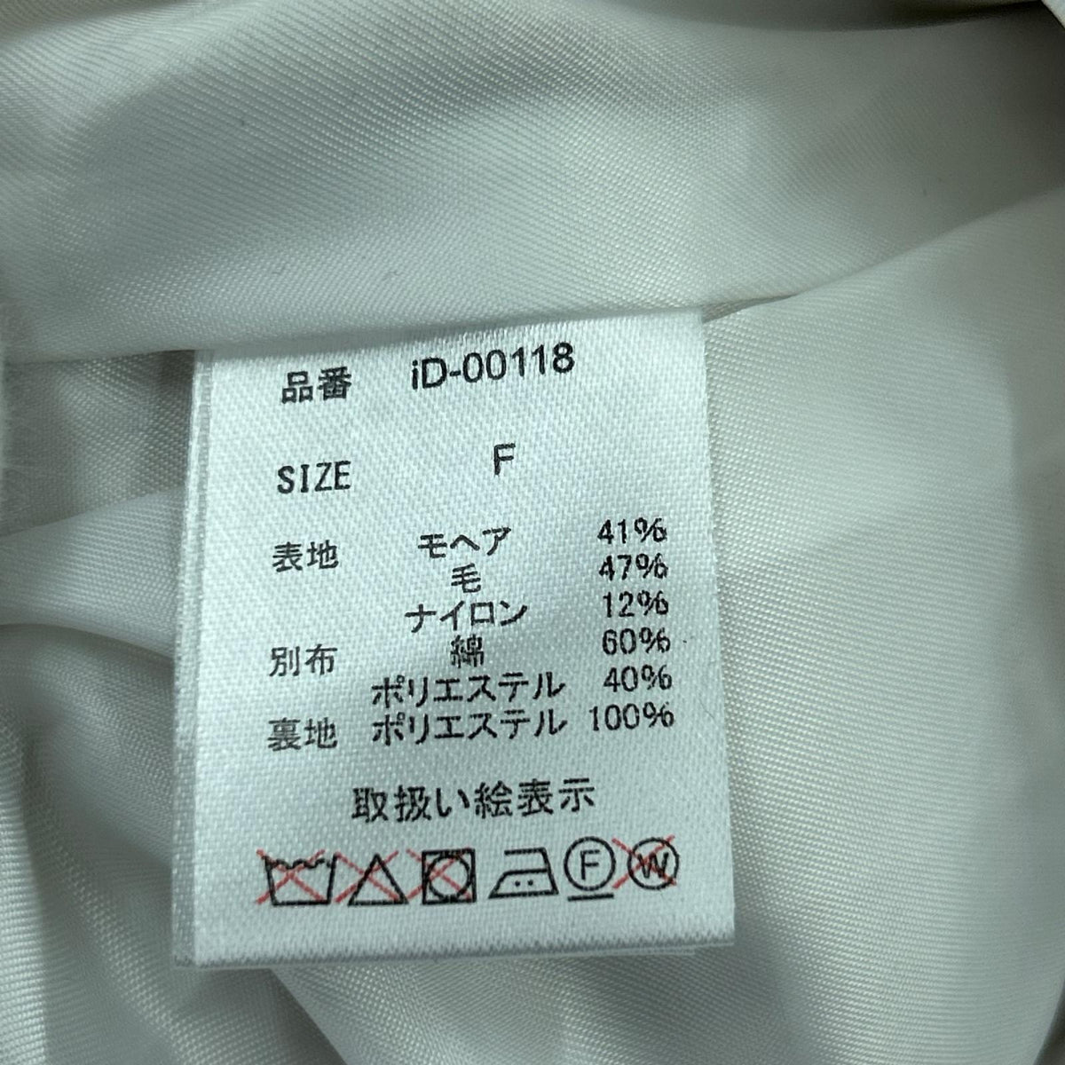 ジャケット iDea Luce ウールモヘア コート 白 ホワイト