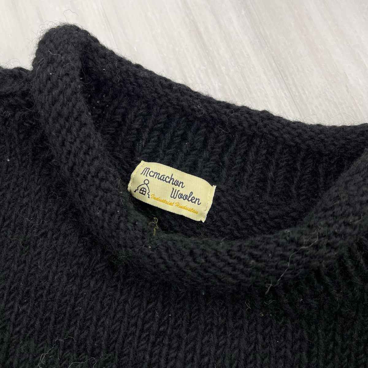 ニット MCMACHAN WOOLEN ウールニット ブラック