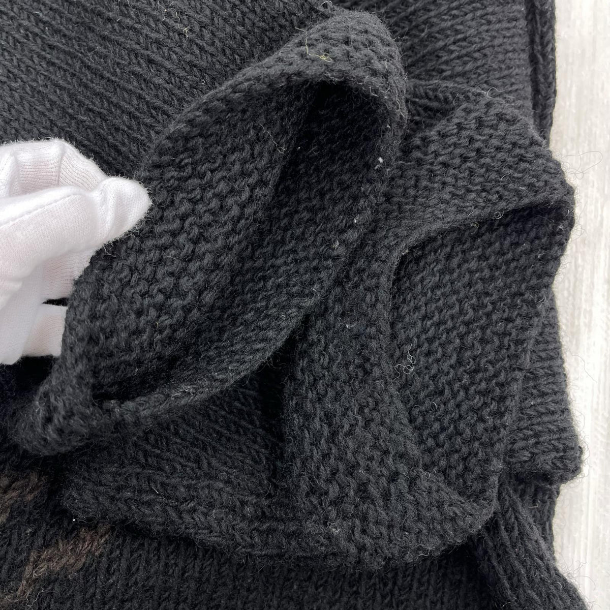 ニット MCMACHAN WOOLEN ウールニット ブラック