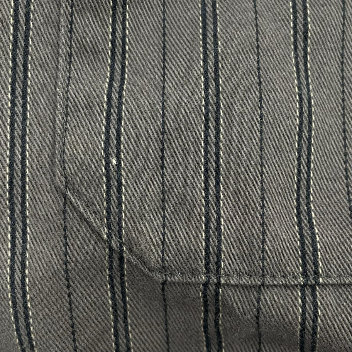 半袖シャツ AOI Eyes Work Shirt Stripe (M) M グレー