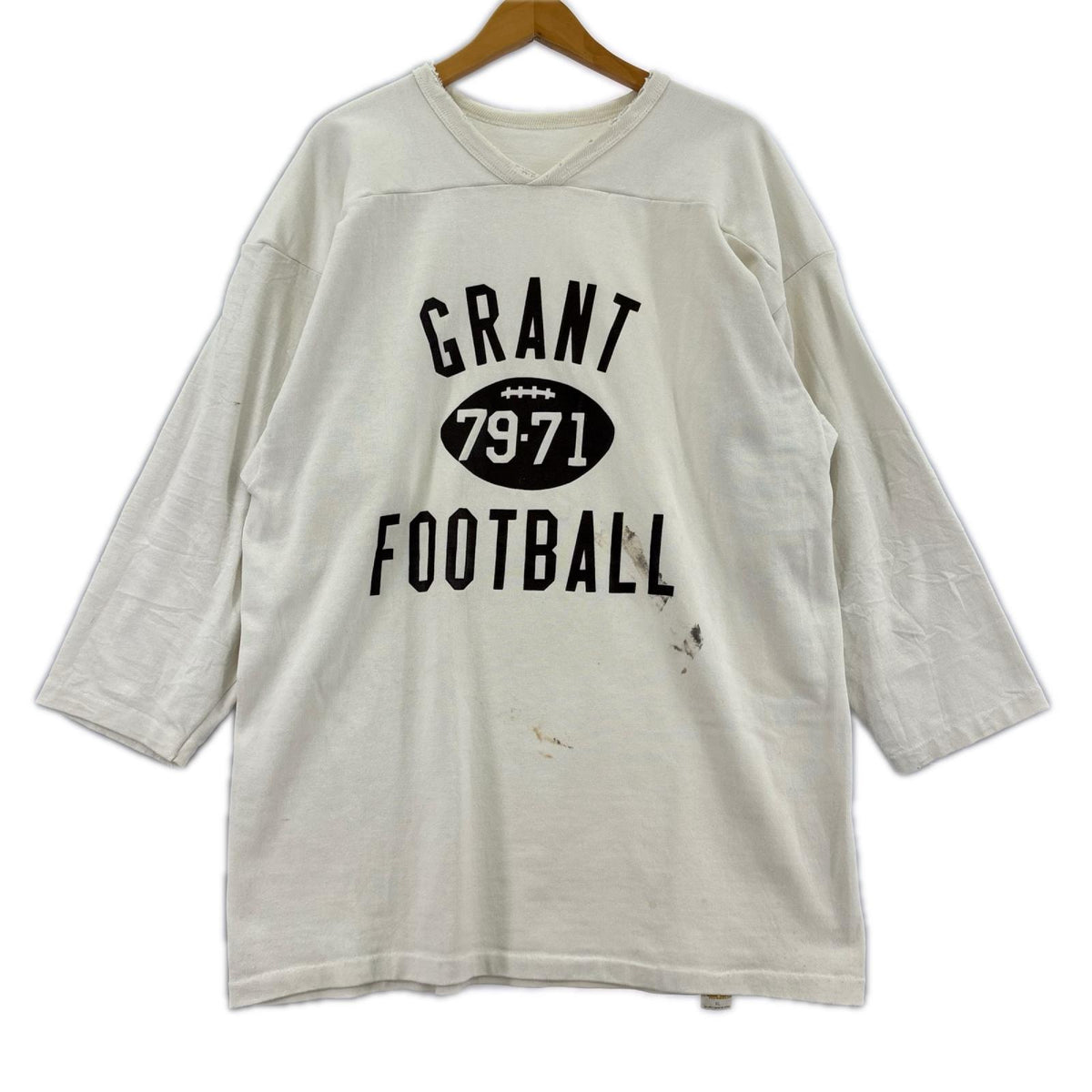 長袖Tシャツ 70s Russell Athletic FOOTBALL (XL) ホワイト