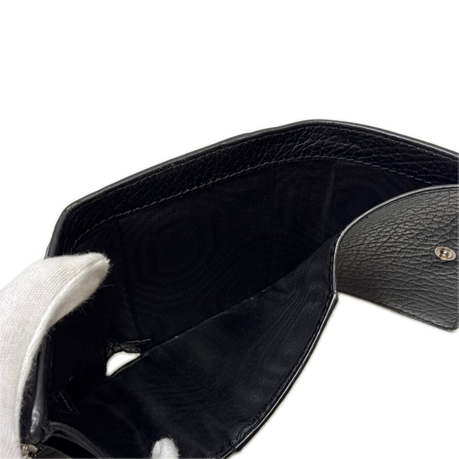 コンパクトウォレット ZIP COMPACT TRY FOLD ブラック
