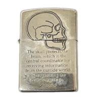 ライター SKULL X シルバー