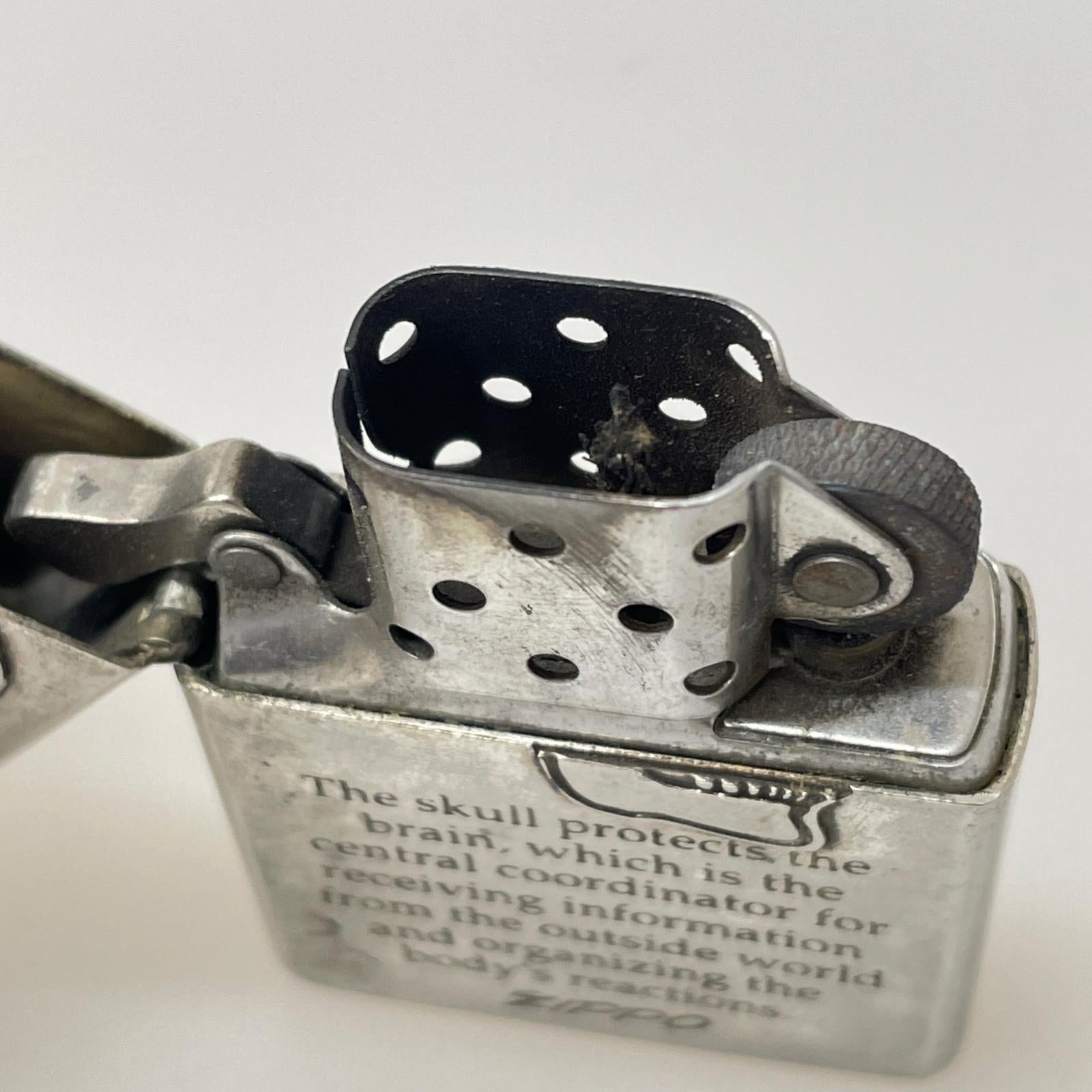 ライター SKULL X シルバー