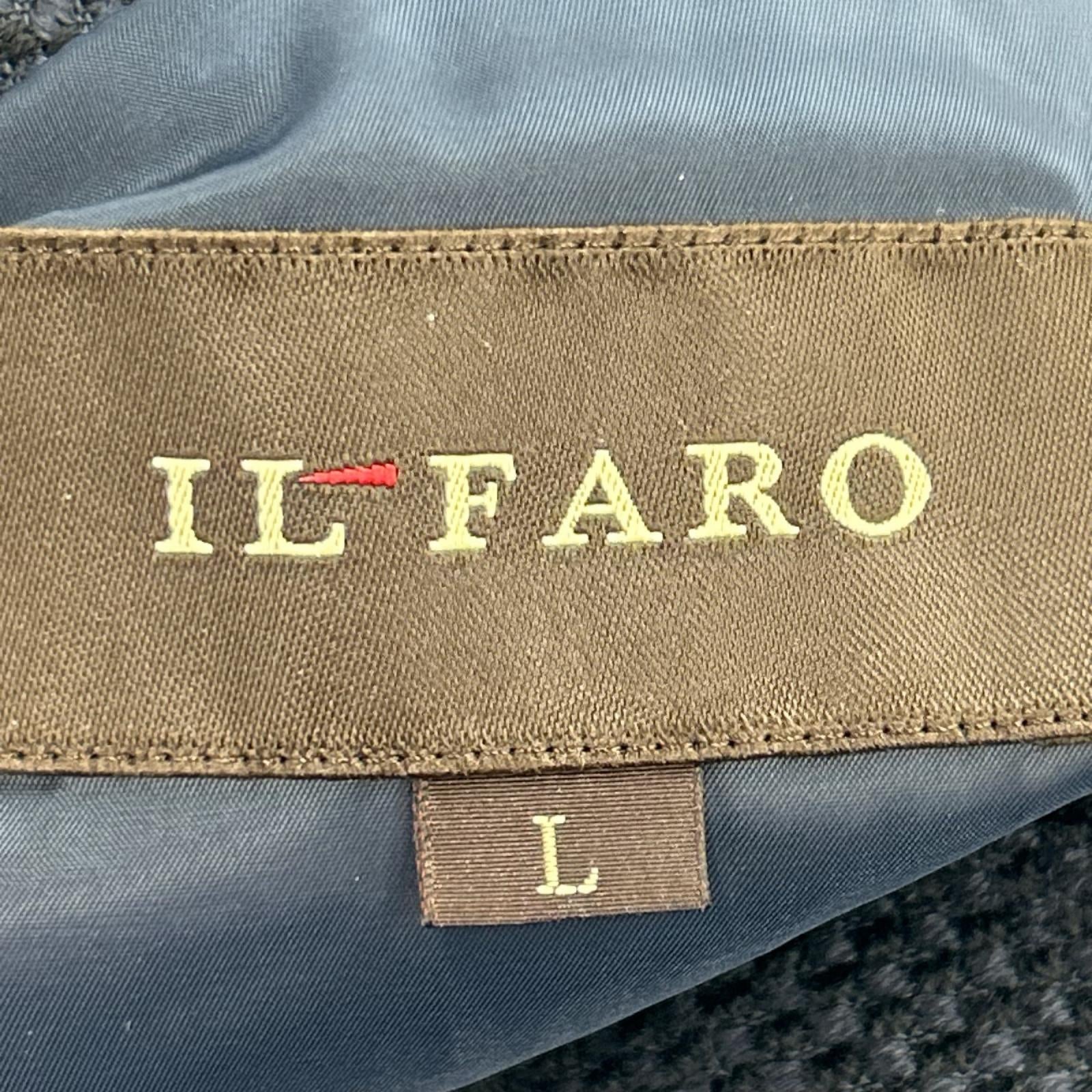 ジャケット IL FARO/スタンドカラージャケット L ネイビー