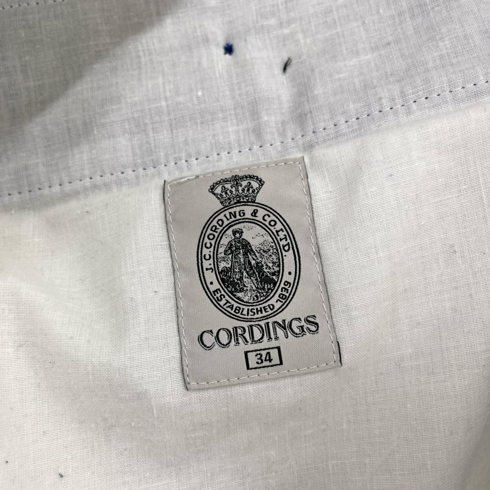 パンツ CORDINGS モールスキン トラウザーズ スラックス 34 ブルー