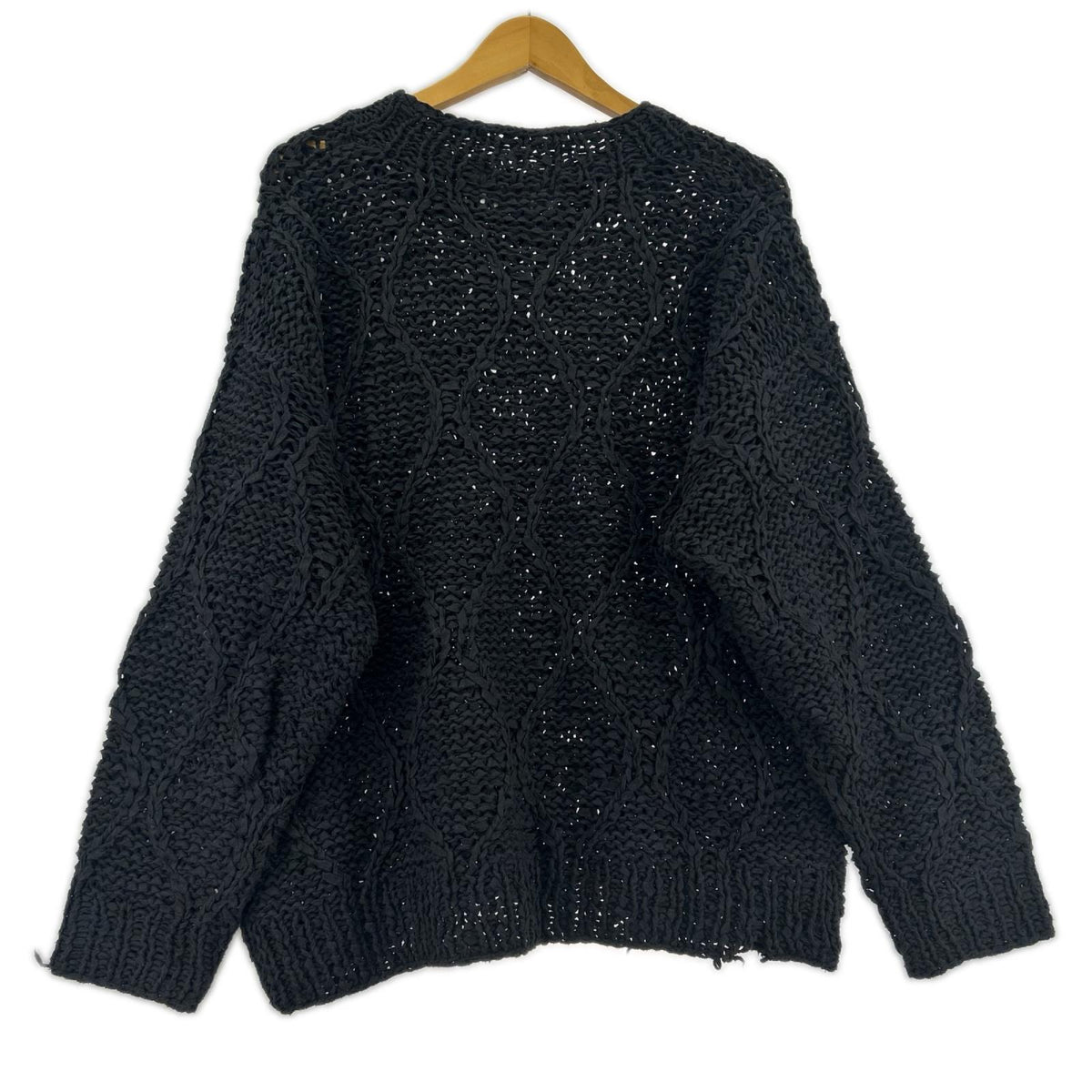 ニット GourdPattern Hand Knitted Crewneck 1 ブラック