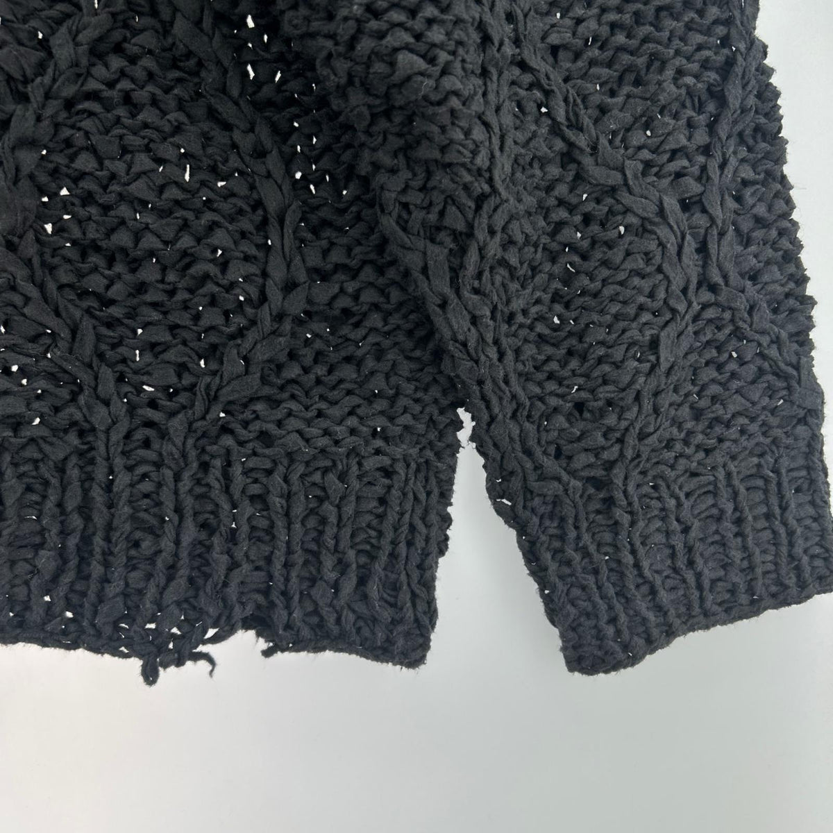 ニット GourdPattern Hand Knitted Crewneck 1 ブラック