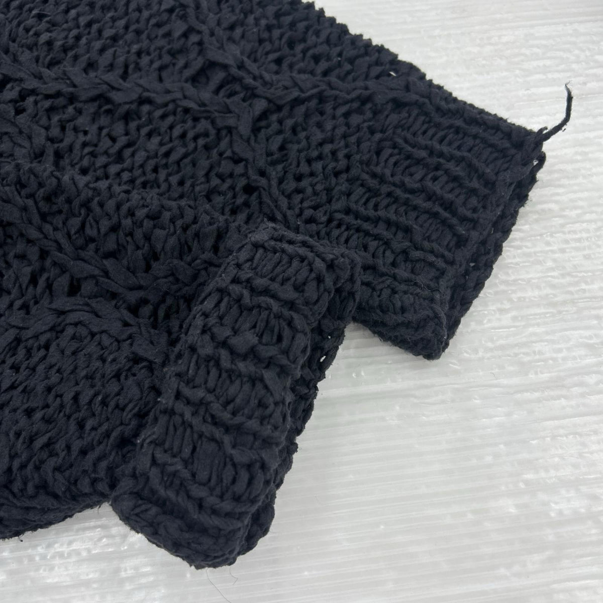 ニット GourdPattern Hand Knitted Crewneck 1 ブラック