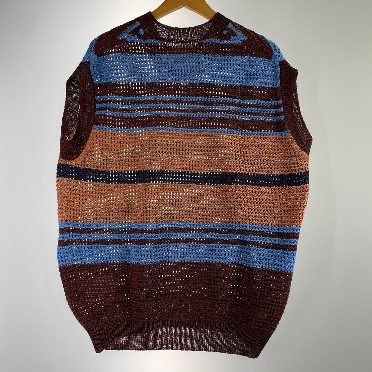 ニット 24SS BORDER MESH KNIT VEST 2